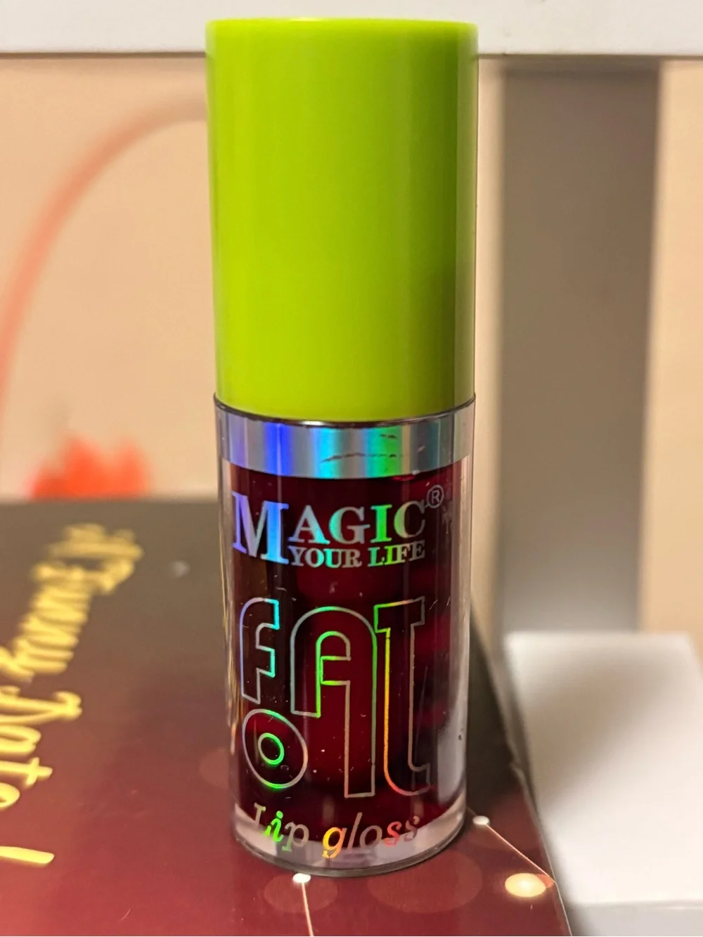 FAT OIL PLUMPING Lip Gloss- Magic your life – Bright Lime Cap